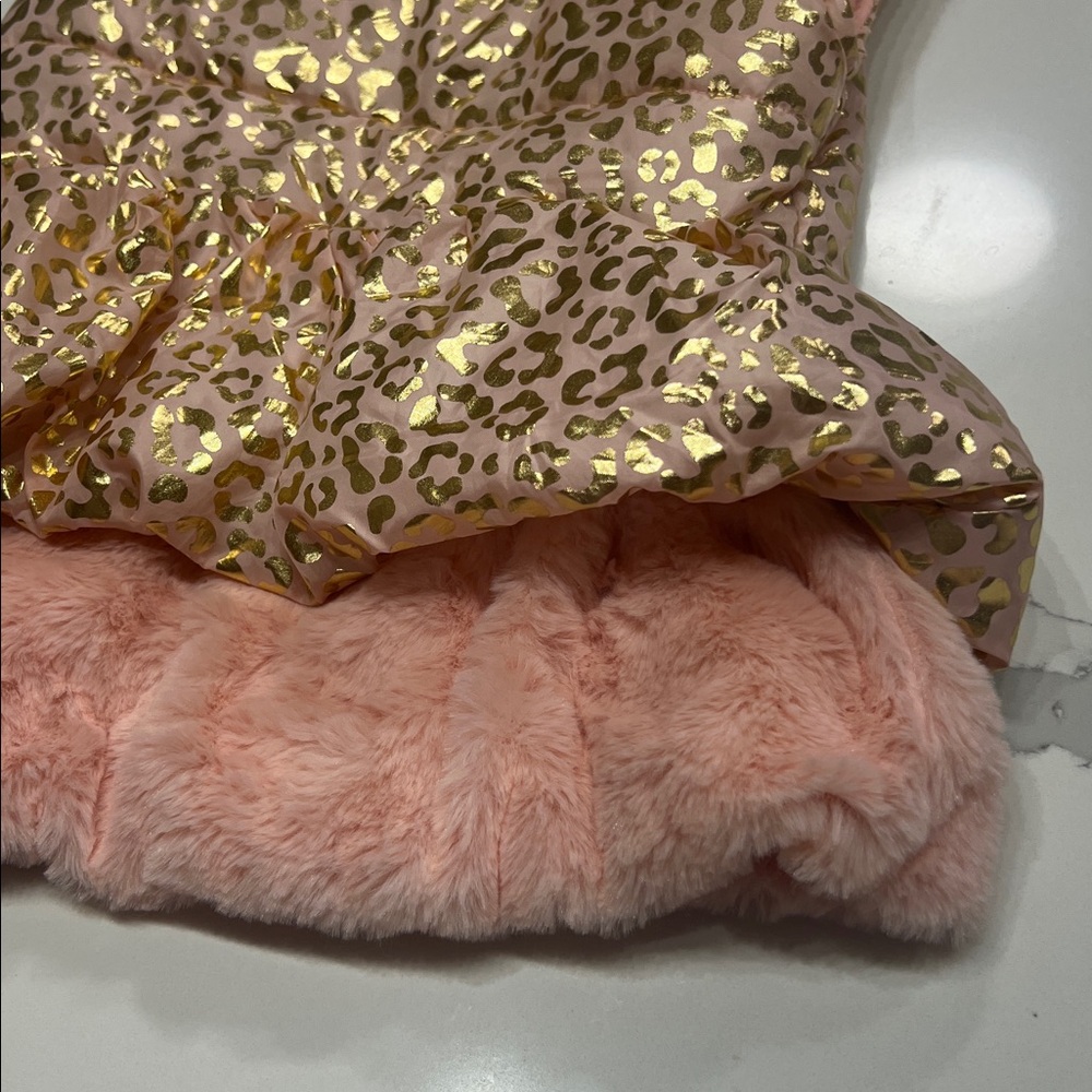 Little Lass Pink and Gold Leopard Vest, NWOT - Picture 8 of 8